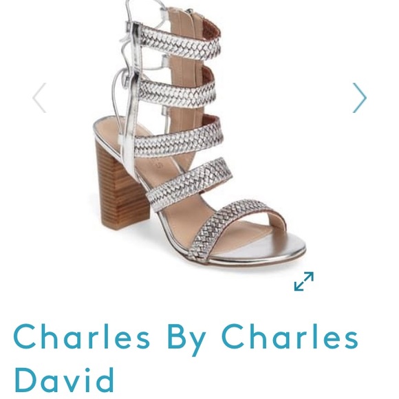 Charles by Charles David Silver Heels - Picture 7 of 7